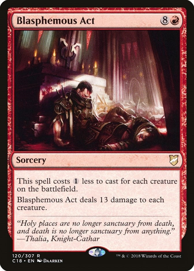 Image for Blasphemous Act (120) (Commander 2018) - Magic: The Gathering