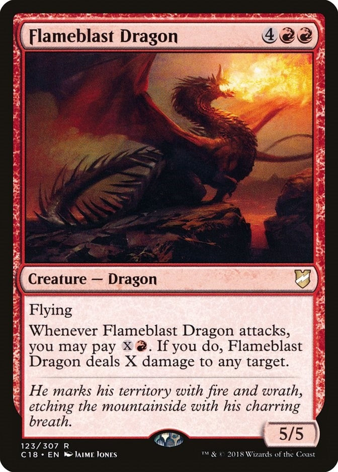 Image for Flameblast Dragon (123) (Commander 2018) - Magic: The Gathering