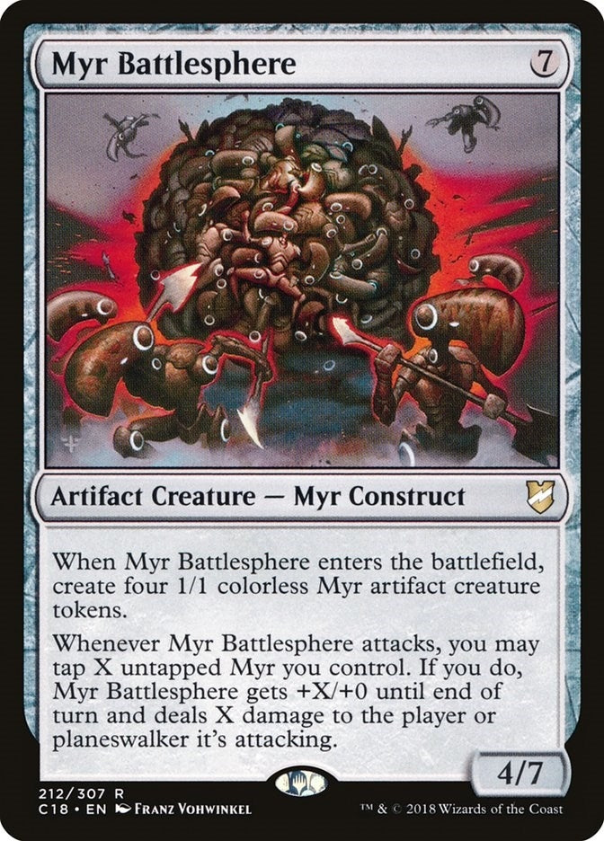 Image for Myr Battlesphere (212) (Commander 2018) - Magic: The Gathering