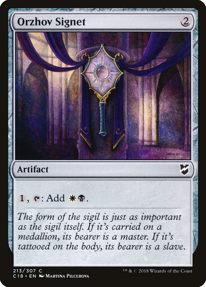Orzhov Signet (213) (Commander 2018)