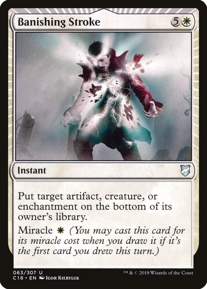 Image for Banishing Stroke (63) (Commander 2018) - Magic: The Gathering