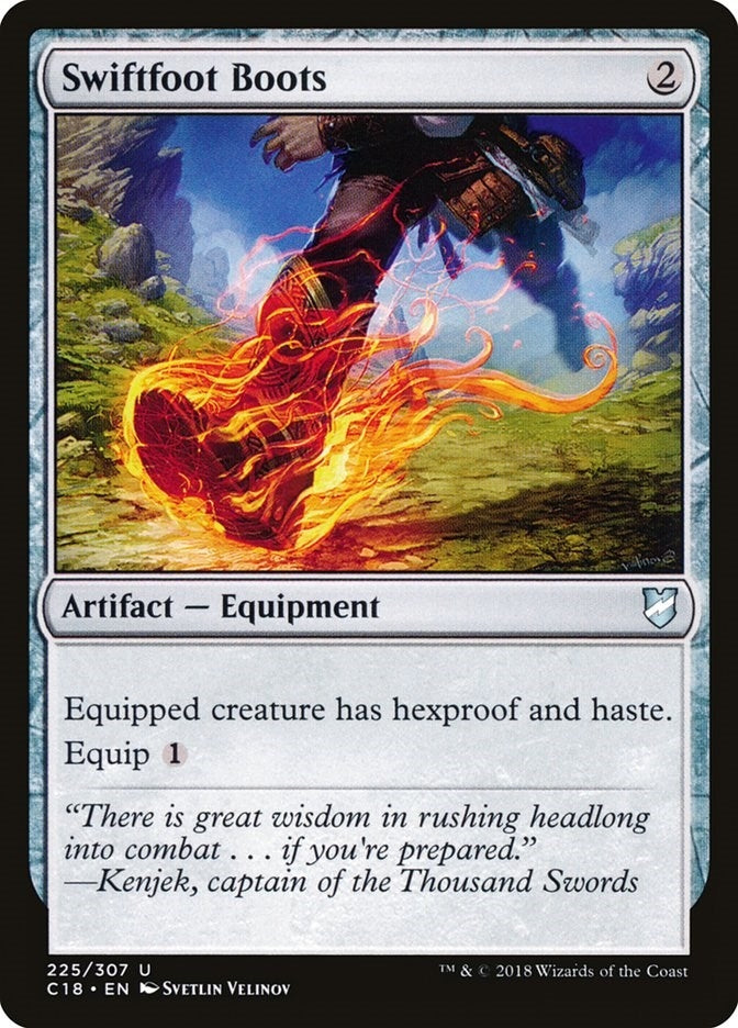 Image for Swiftfoot Boots (225) (Commander 2018) - Magic: The Gathering