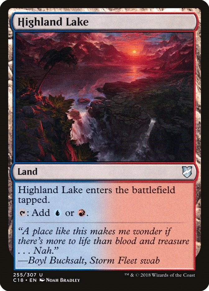 Image for Highland Lake (255) (Commander 2018) - Magic: The Gathering
