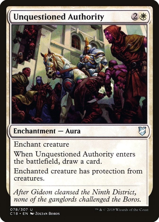 Image for Unquestioned Authority (78) (Commander 2018) - Magic: The Gathering