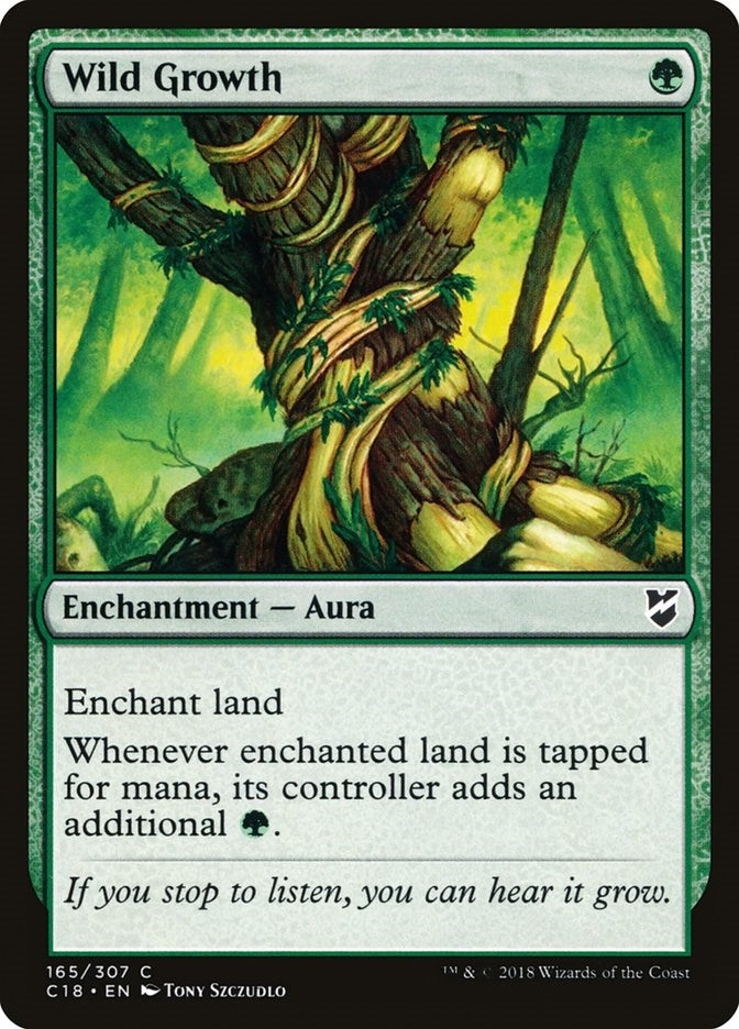 Image for Wild Growth (165) (Commander 2018) - Magic: The Gathering