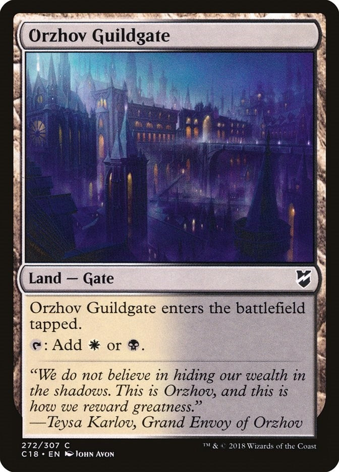 Orzhov Guildgate (272) (Commander 2018)