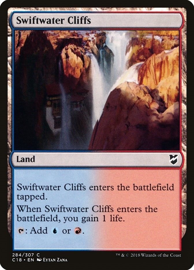 Image for Swiftwater Cliffs (284) (Commander 2018) - Magic: The Gathering