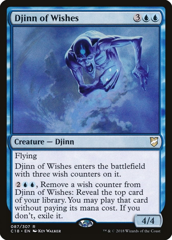 Image for Djinn of Wishes (87) (Commander 2018) - Magic: The Gathering