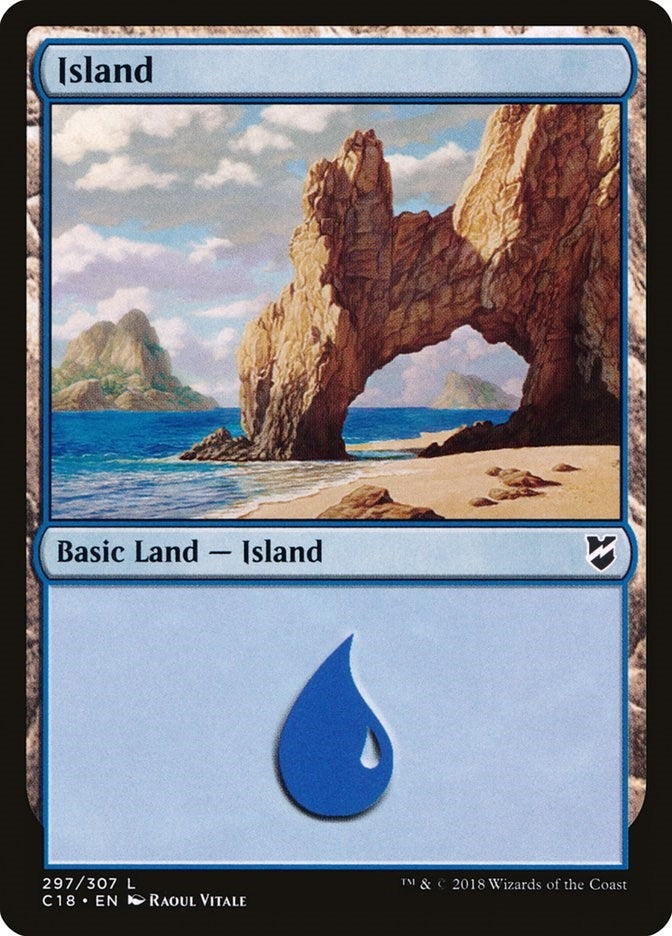 Image for Island (297) (297) (Commander 2018) - Magic: The Gathering