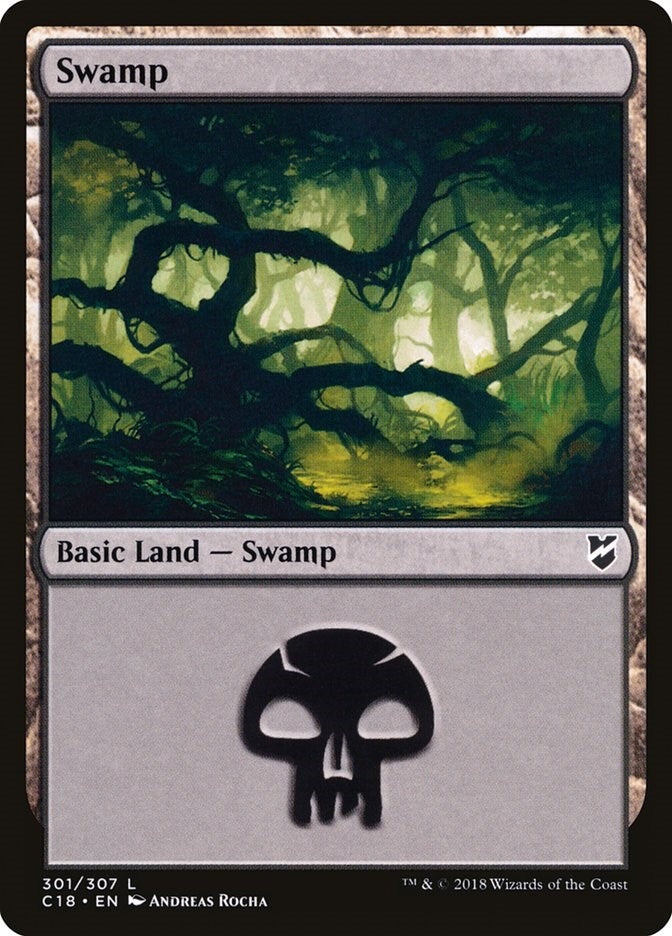 Image for Swamp (301) (301) (Commander 2018) - Magic: The Gathering