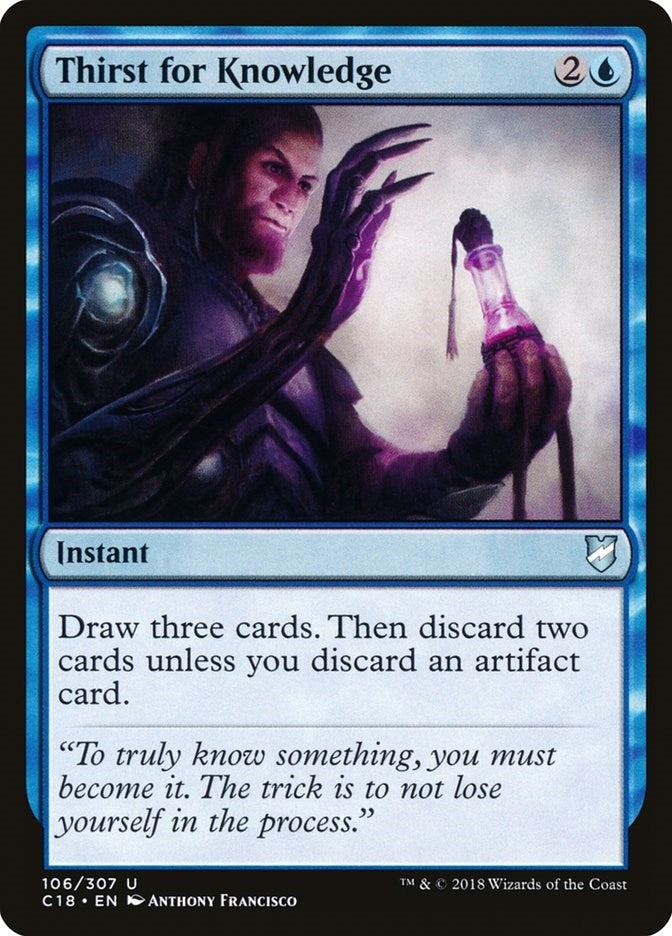 Image for Thirst for Knowledge (106) (Commander 2018) - Magic: The Gathering