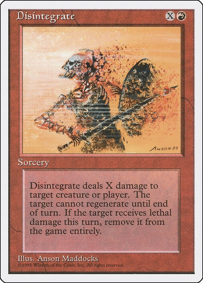 Image for Disintegrate (203) (Fourth Edition) - Magic: The Gathering