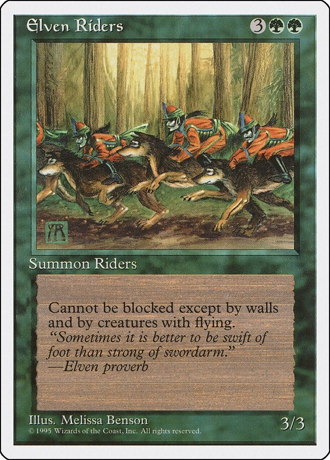 Image for Elven Riders (126) (Fourth Edition) - Magic: The Gathering