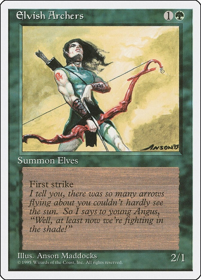 Image for Elvish Archers (127) (Fourth Edition) - Magic: The Gathering