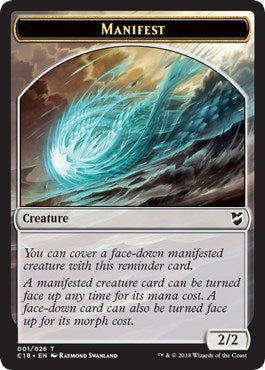 Image for Manifest // Angel Double-Sided Token (1 // 3) (Commander 2018) - Magic: The Gathering