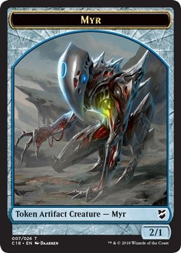 Myr (007) // Construct (020) Double-Sided Token (7 // 20) (Commander 2018)