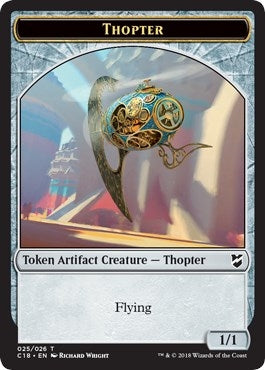 Thopter (025) // Servo Double-Sided Token (25 // 24) (Commander 2018)