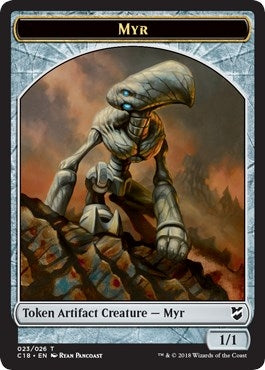Image for Myr (023) // Thopter (025) Double-Sided Token (23 // 25) (Commander 2018) - Magic: The Gathering