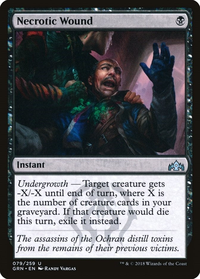 Image for Necrotic Wound (79) (Guilds of Ravnica) - Magic: The Gathering