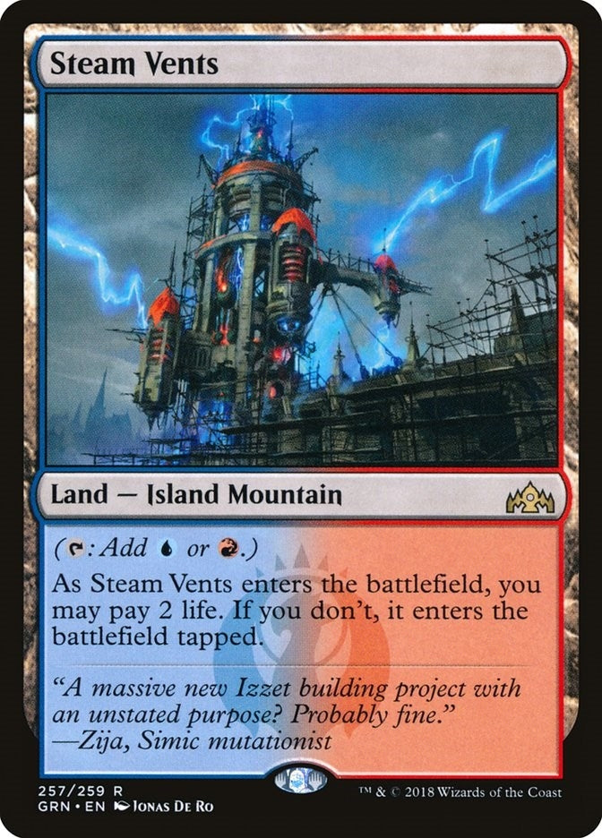 Image for Steam Vents (257) (Guilds of Ravnica) - Magic: The Gathering
