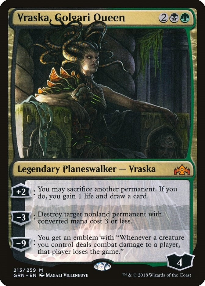 Vraska, Golgari Queen (213) (Guilds of Ravnica)