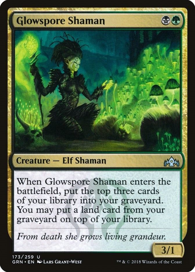 Glowspore Shaman (173) (Guilds of Ravnica)