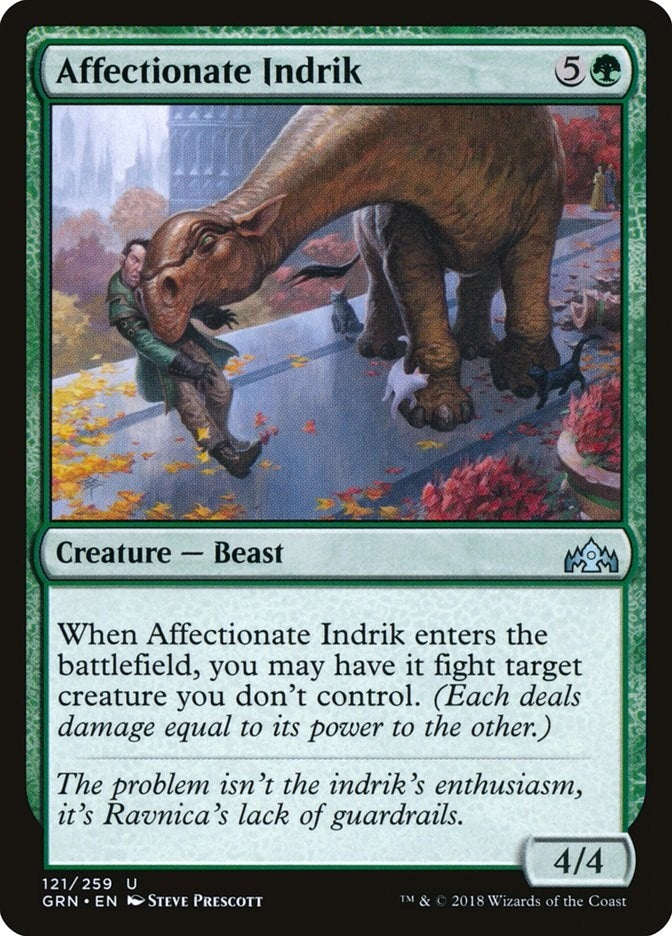 Affectionate Indrik (121) (Guilds of Ravnica)
