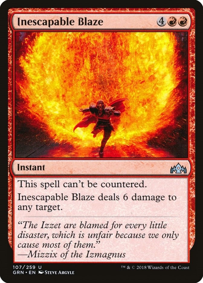 Inescapable Blaze (107) (Guilds of Ravnica)