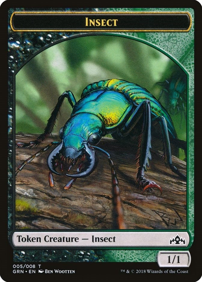 Image for Insect Token (5) (Guilds of Ravnica) - Magic: The Gathering