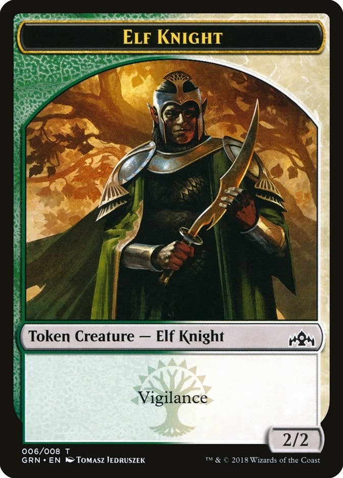 Image for Elf Knight Token (6) (Guilds of Ravnica) - Magic: The Gathering
