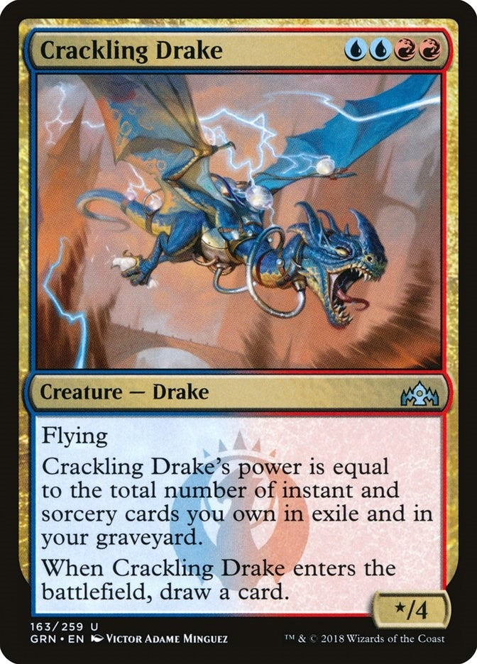 Image for Crackling Drake (163) (Guilds of Ravnica) - Magic: The Gathering