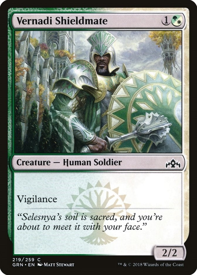 Vernadi Shieldmate (219) (Guilds of Ravnica)