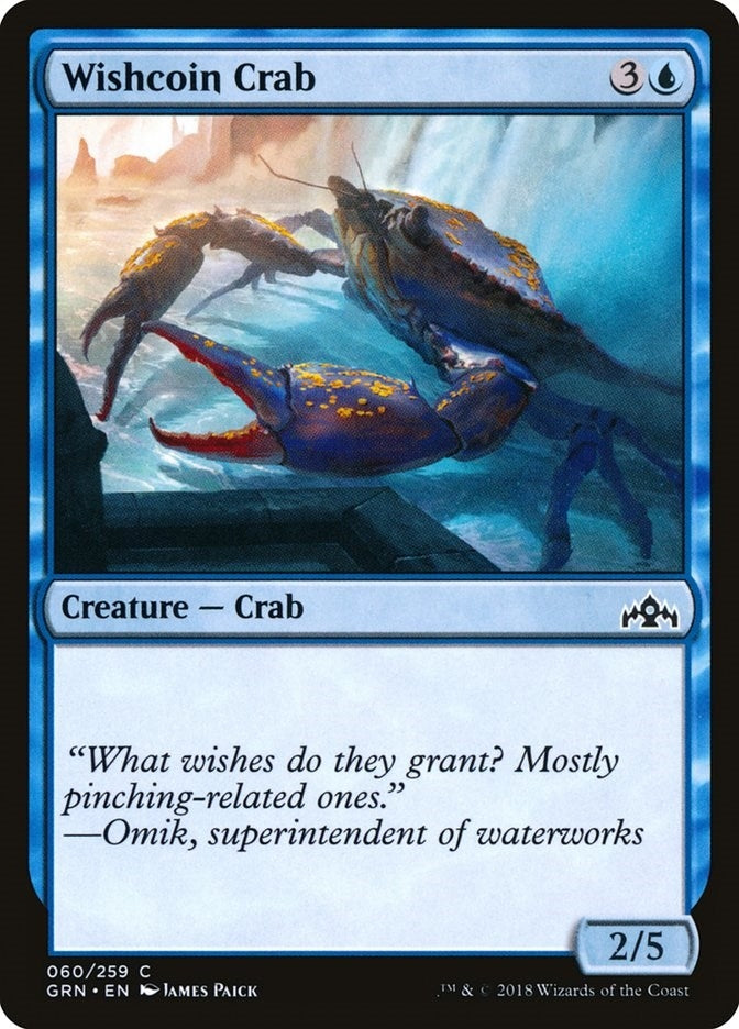 Image for Wishcoin Crab (60) (Guilds of Ravnica) - Magic: The Gathering