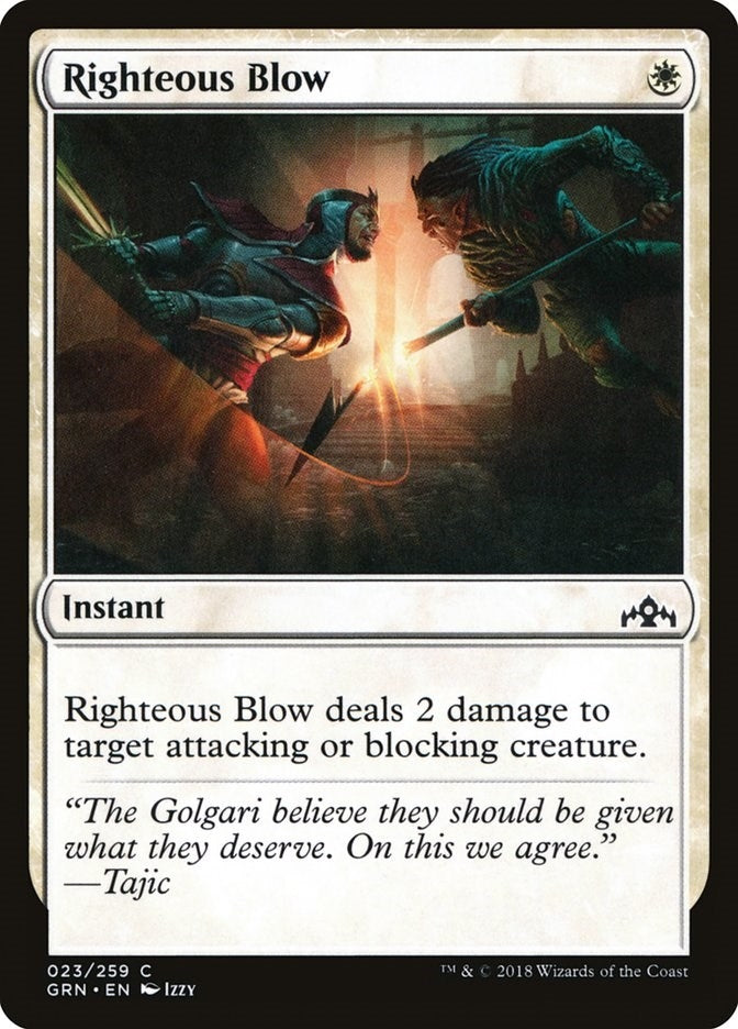 Image for Righteous Blow (23) (Guilds of Ravnica) - Magic: The Gathering