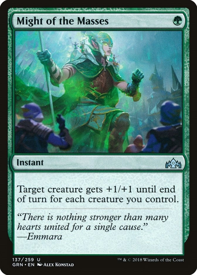 Might of the Masses (137) (Guilds of Ravnica)