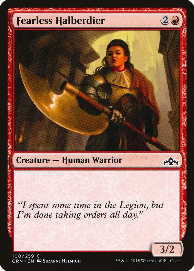 Fearless Halberdier (100) (Guilds of Ravnica)