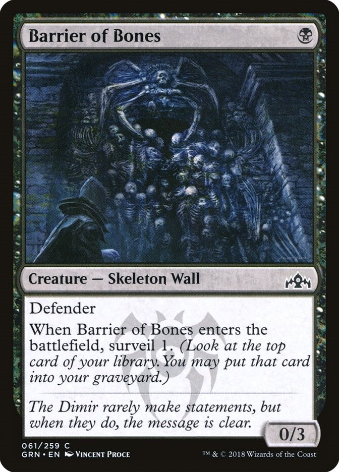 Barrier of Bones (61) (Guilds of Ravnica)