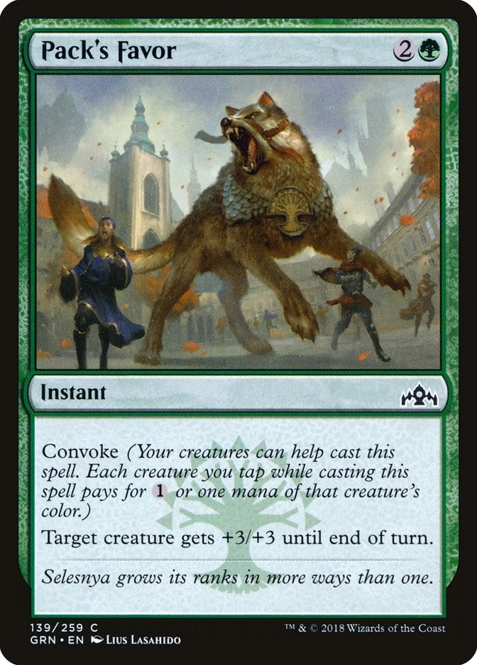 Pack's Favor (139) (Guilds of Ravnica)