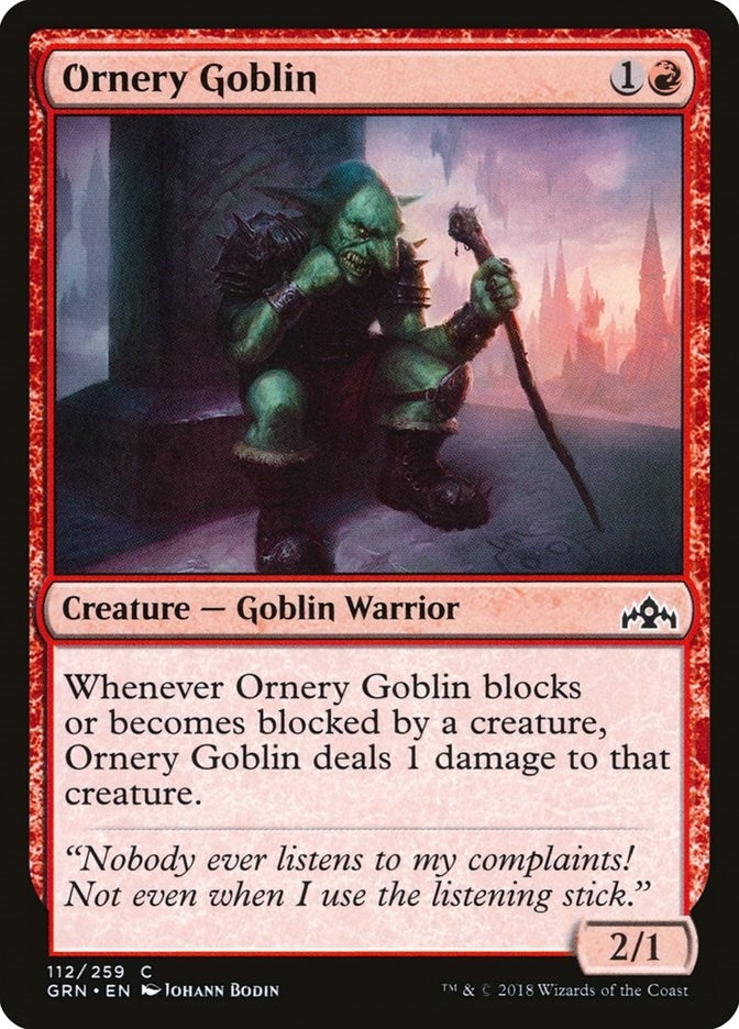 Image for Ornery Goblin (112) (Guilds of Ravnica) - Magic: The Gathering