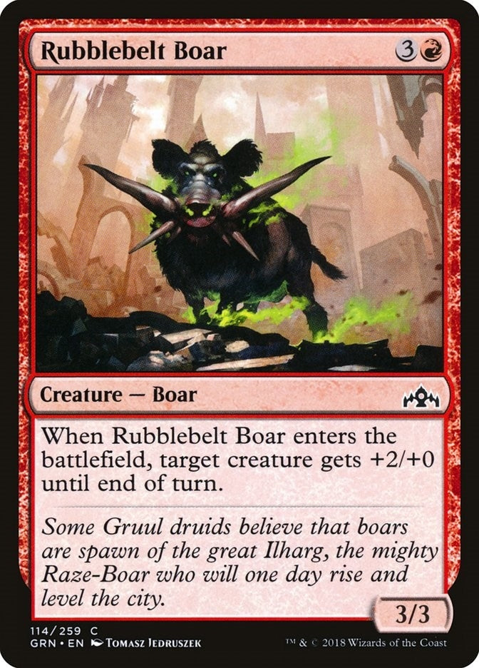 Image for Rubblebelt Boar (114) (Guilds of Ravnica) - Magic: The Gathering