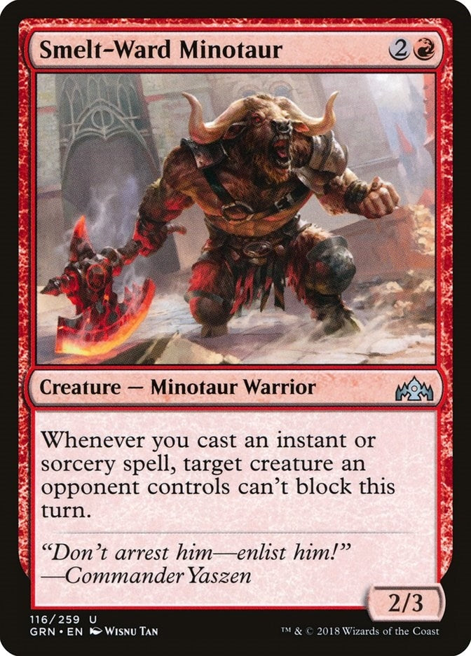 Image for Smelt-Ward Minotaur (116) (Guilds of Ravnica) - Magic: The Gathering