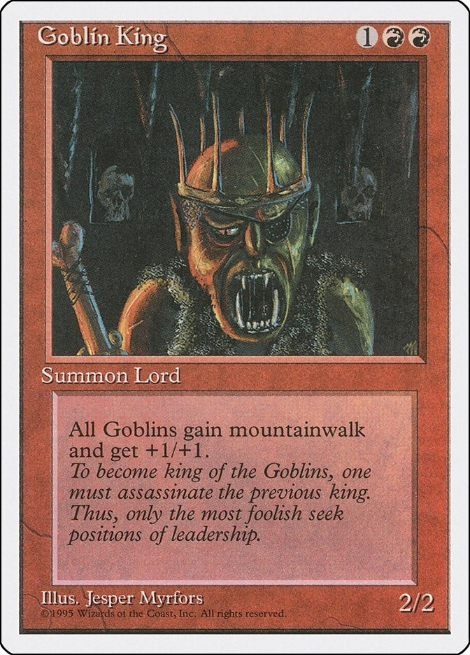 Image for Goblin King (Fourth Edition) - Magic: The Gathering