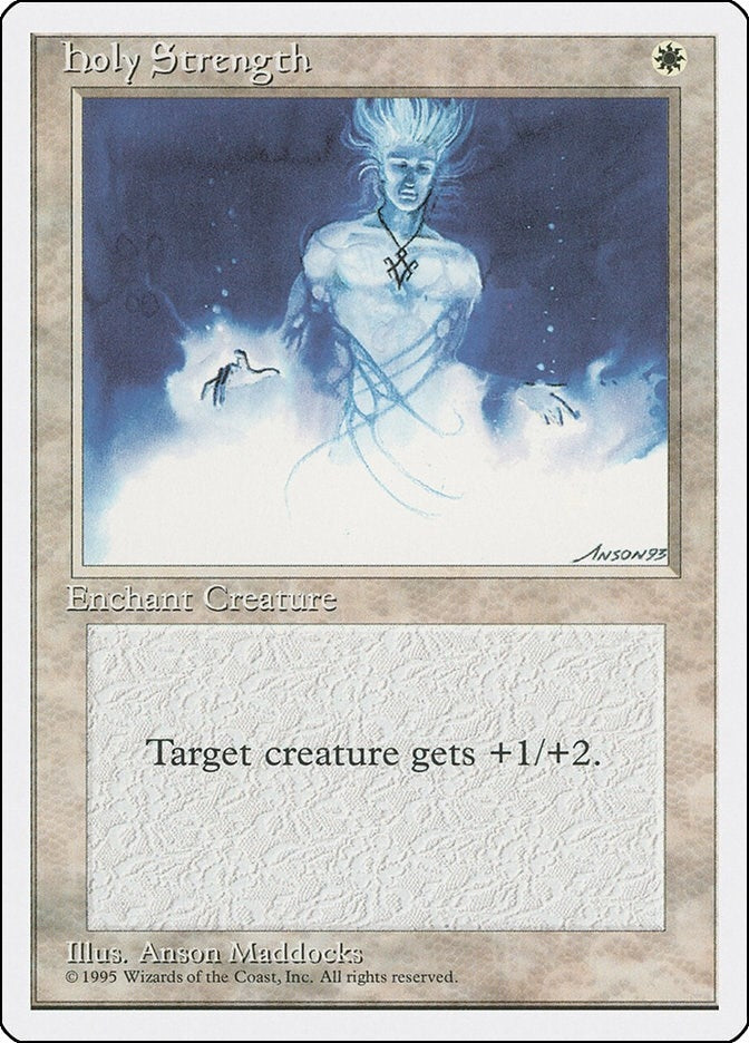 Image for Holy Strength (Fourth Edition) - Magic: The Gathering