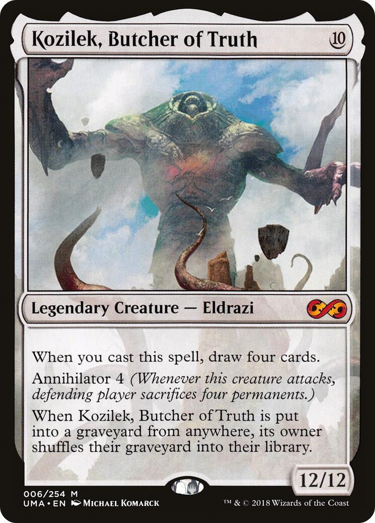 Image for Kozilek, Butcher of Truth (6) (Ultimate Masters) (UMA) - Magic: The Gathering