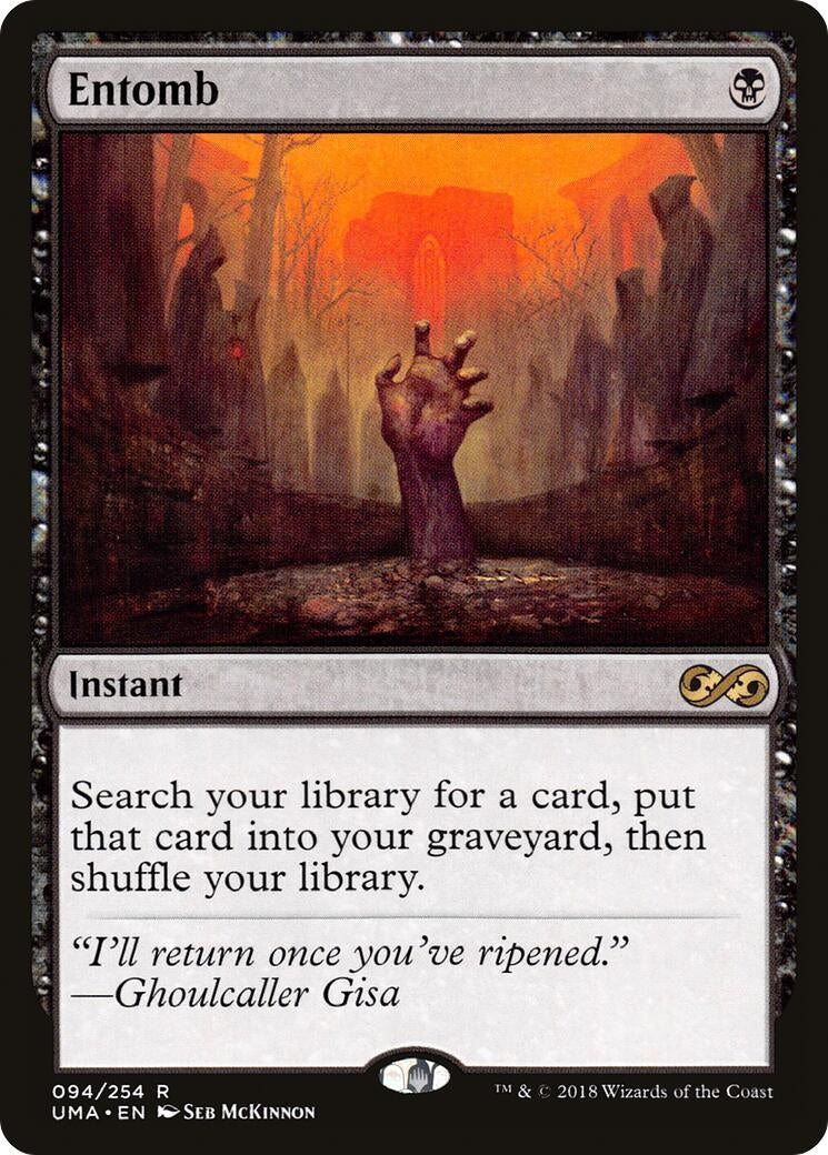 Image for Entomb (94) (Ultimate Masters) (UMA) - Magic: The Gathering