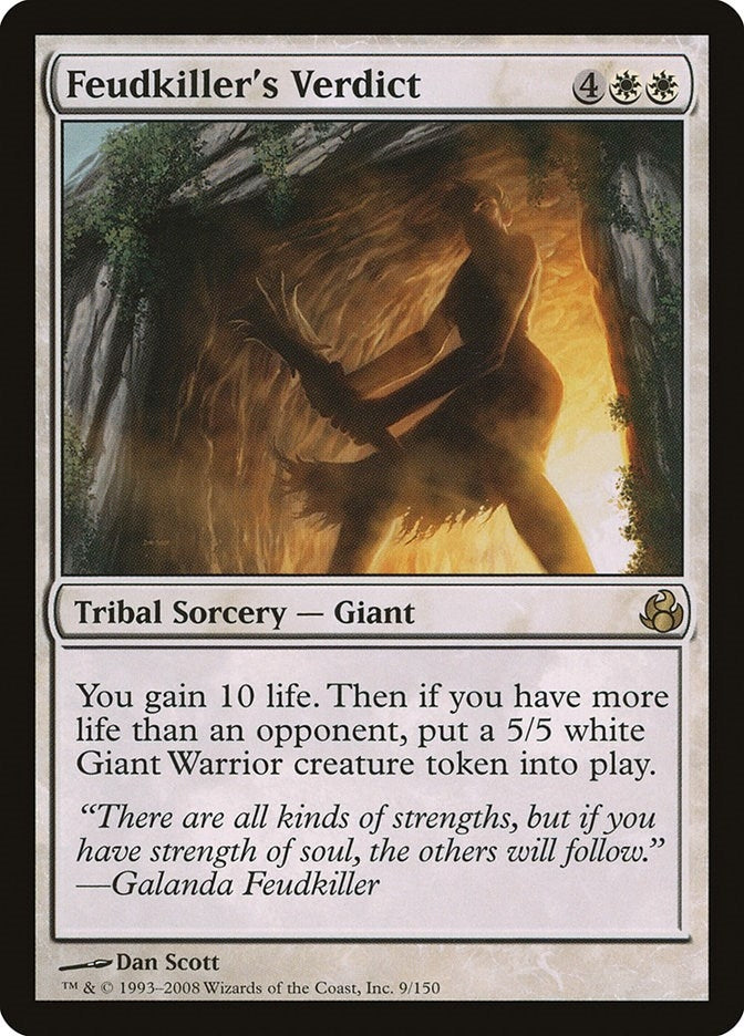 Image for Feudkiller's Verdict (9) (Morningtide) - Magic: The Gathering