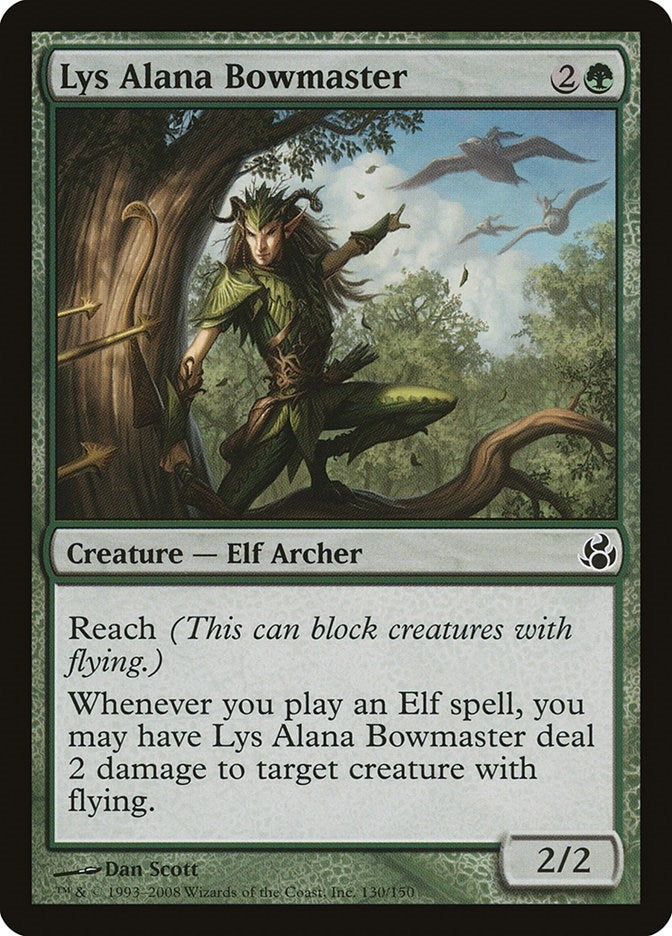 Image for Lys Alana Bowmaster (130) (Morningtide) - Magic: The Gathering
