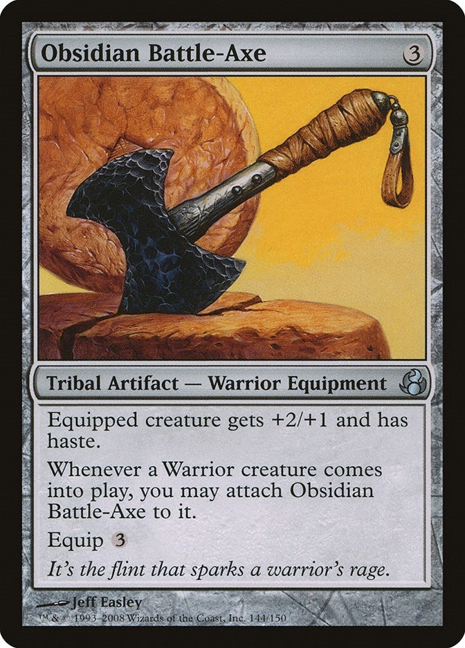 Image for Obsidian Battle-Axe (144) (Morningtide) - Magic: The Gathering
