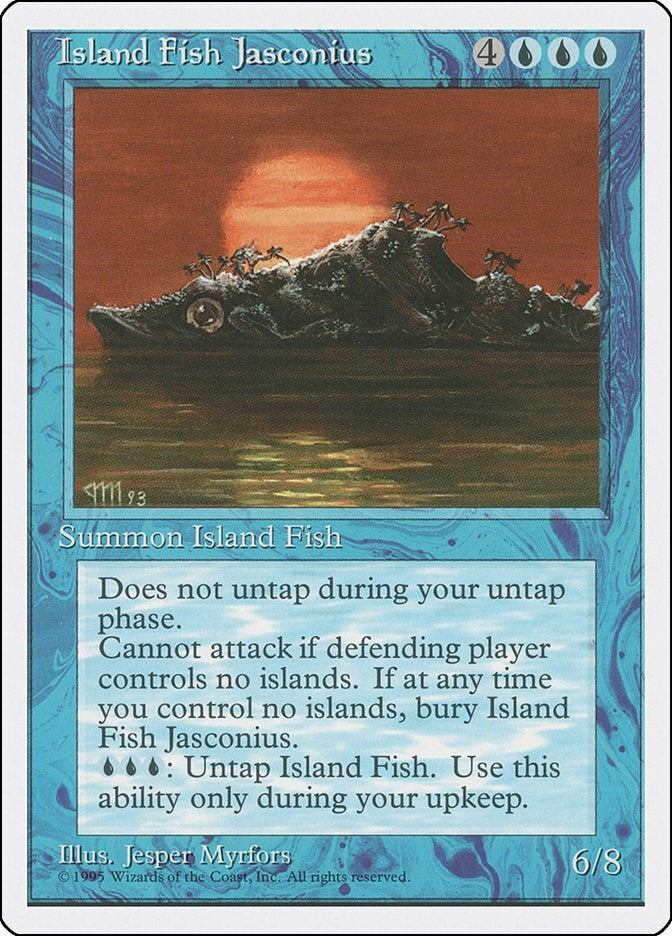 Image for Island Fish Jasconius (Fourth Edition) - Magic: The Gathering