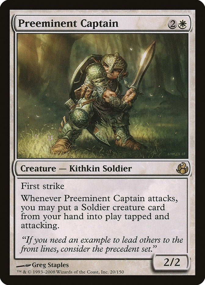 Image for Preeminent Captain (20) (Morningtide) - Magic: The Gathering